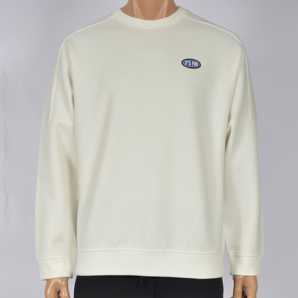 Men Cotton Crew-neck Long Sleeve Tee