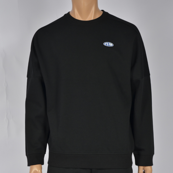 Men Cotton Crew-neck Long Sleeve Tee