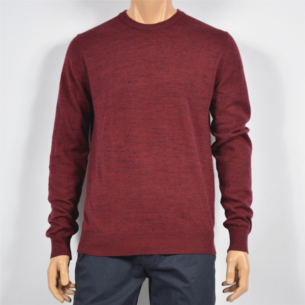 Men Cotton Mock Neck Long Sleeve Pullover