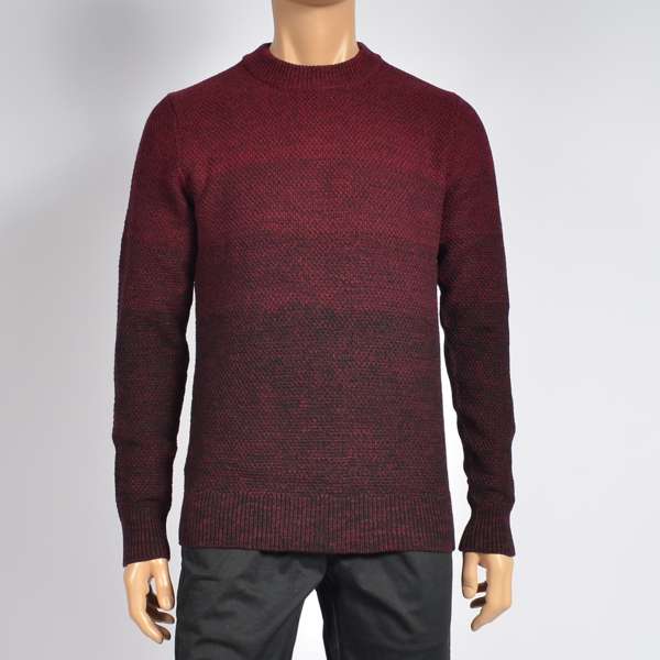 Men Cotton Mock Neck Long Sleeve Pullover