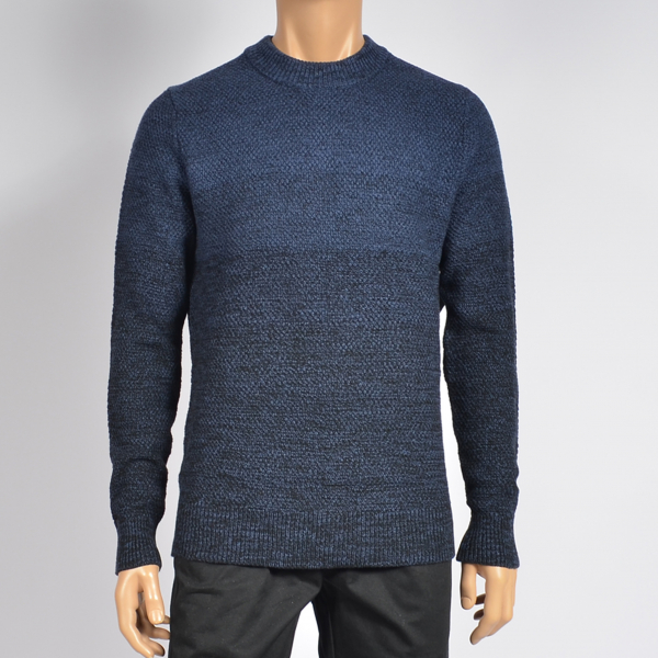 Men Cotton Mock Neck Long Sleeve Pullover