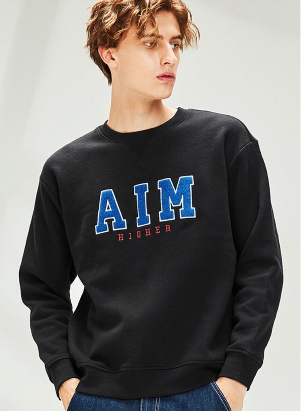 Men Fleece Long Sleeve Sweatshirt