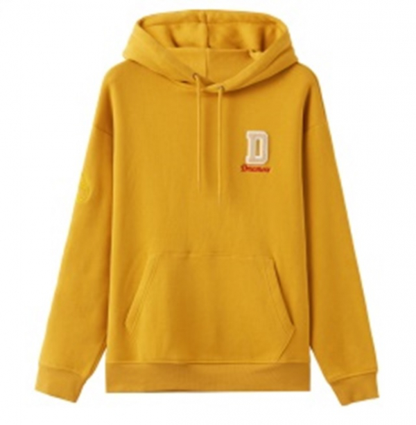 Men French Terry Fleece Hooded Pullover