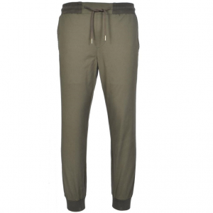 Men Cotton Twill Taper Drawstring Pants