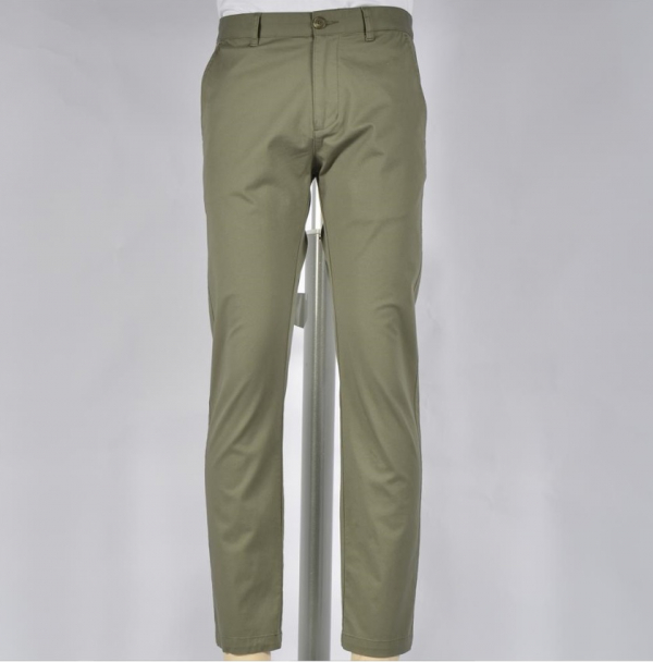 Men Cotton Twill Taper Pants