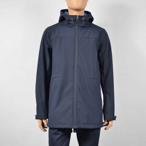 Men Polyester Soft Shell Parka Jacket