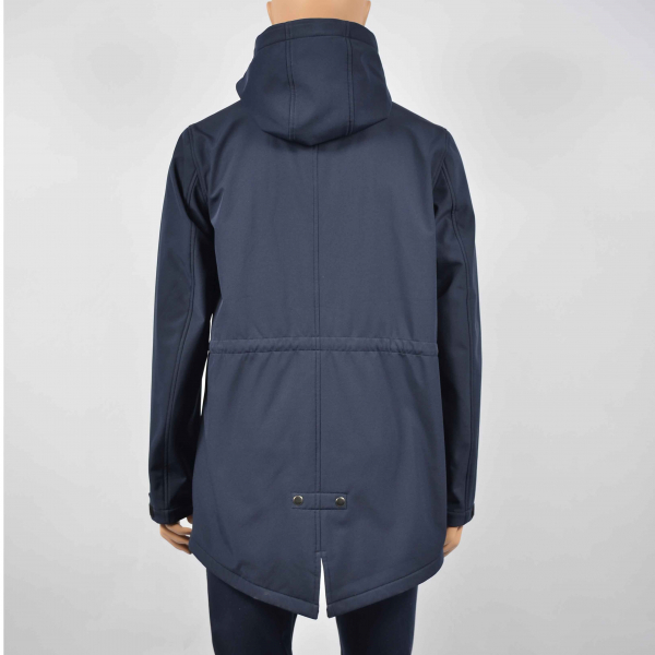 Men Polyester Soft Shell Parka Jacket