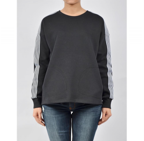 Women Crew-neck Long Sleeve Tee