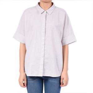 Women Cotton Linen Short Sleeve Shirts