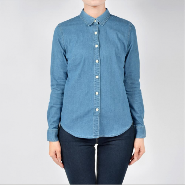 Women Denim Long Sleeve Shirts