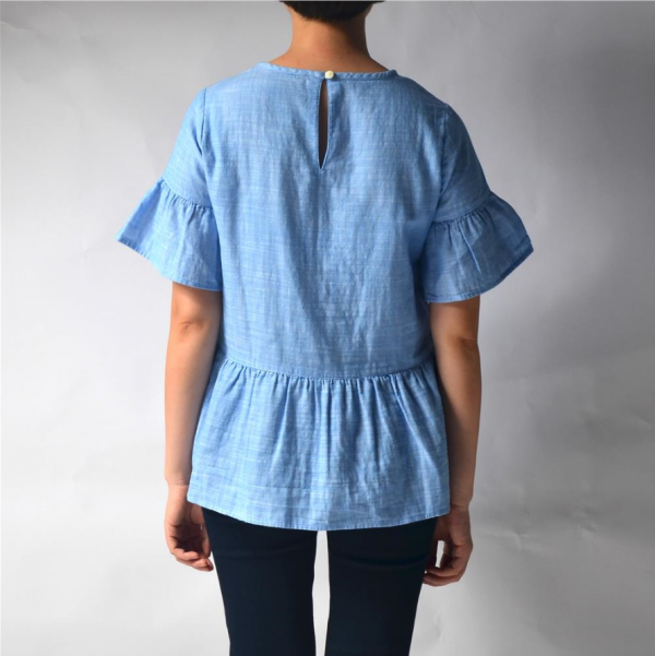 Women Cotton Round-neck Short Sleeve Shirts