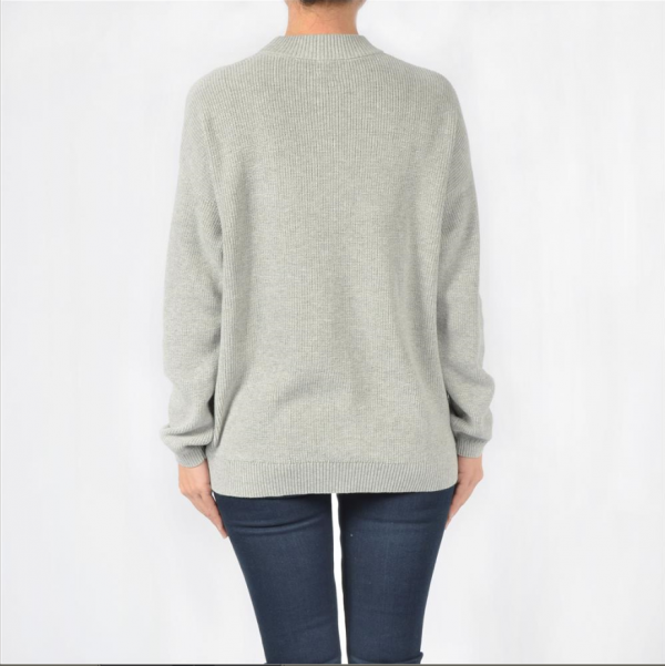 Women Crew-neck Long Sleeve Pullover