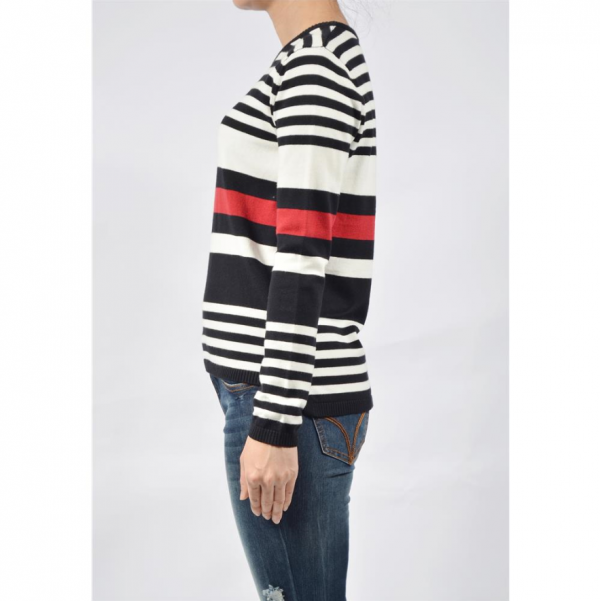 Women Crew-neck Long Sleeve Pullover