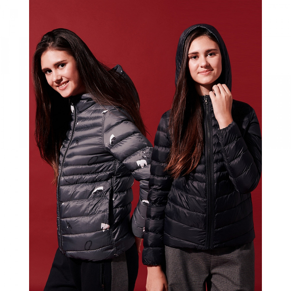 Women Light Weight Down Revisible Jacket