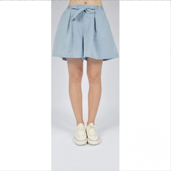 Women Cotton Elastic Waist Shorts