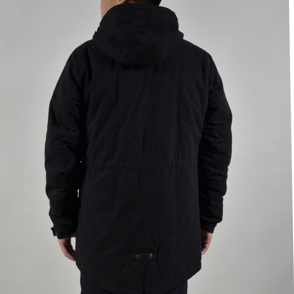 Men Zip Quilt Parka Jacket